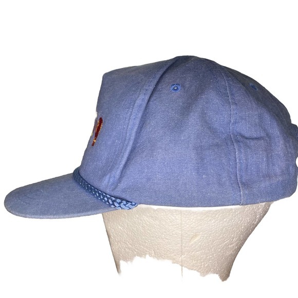 Vtg Biloxi Belle Casino Resort Trucker Hat Cap Boxing Embroidered Adjustable Blu - Picture 4 of 6